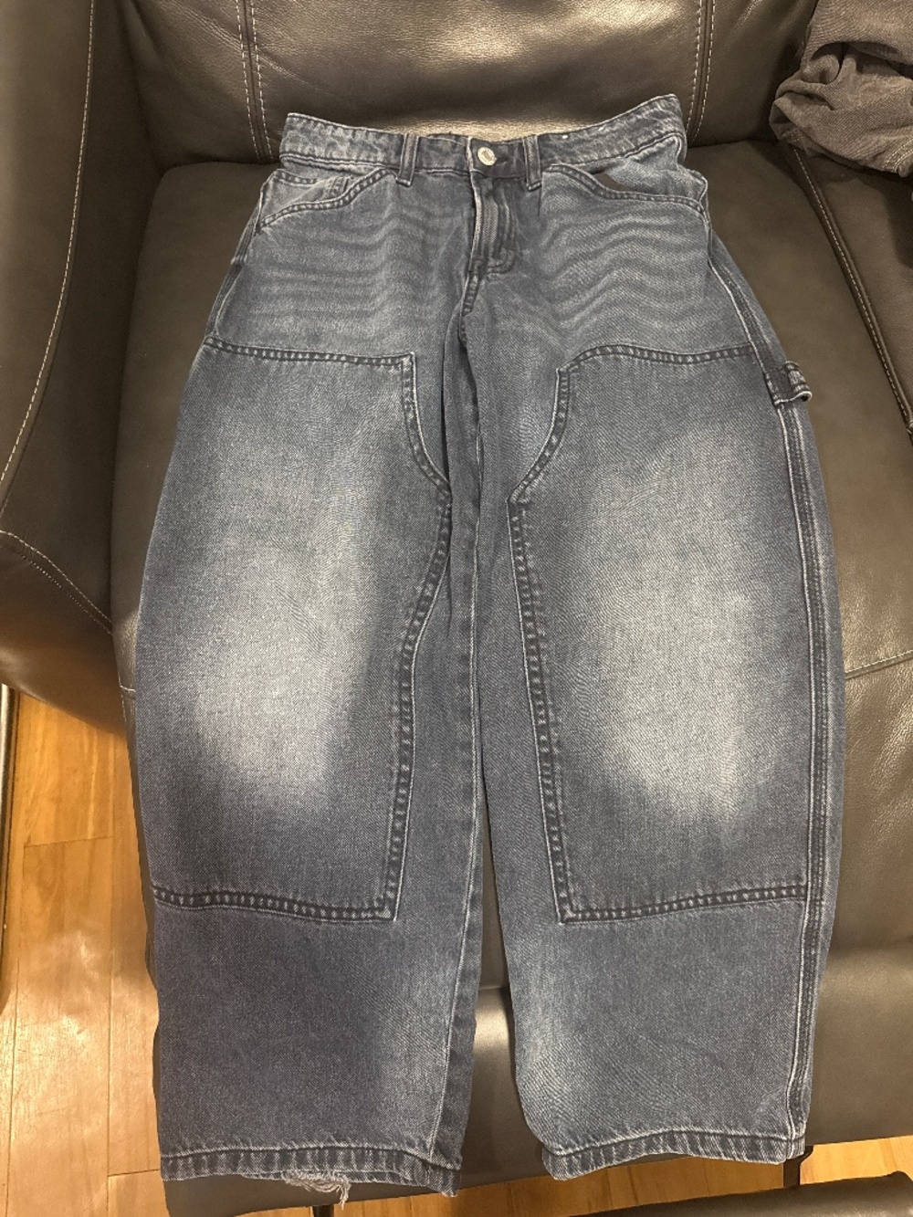 H&M Kids dark wash carpenter jeans